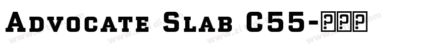 Advocate Slab C55字体转换